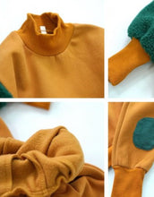 Load image into Gallery viewer, Mustard Fleece Sweat Suit