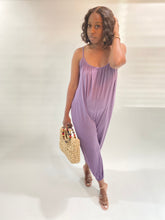 Load image into Gallery viewer, GRAPE STRETCH KNIT JUMPSUIT